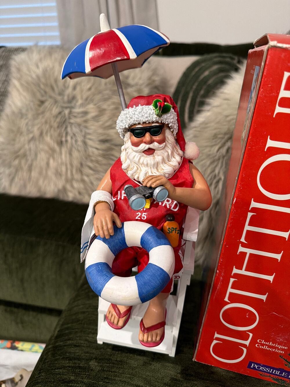 Clothtique Possible Dreams Beach Watch Santa Lifeguard